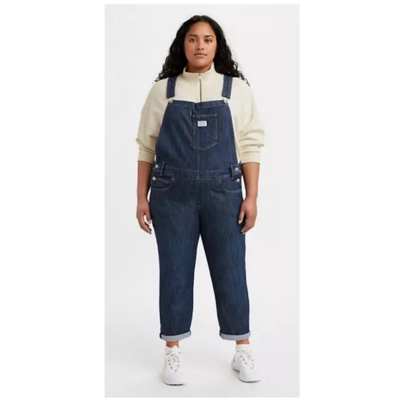 Levi’s Premium Medium Wash Denim Jean Overalls